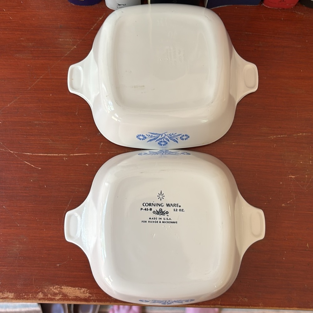 Corningware Blue Cornflower Set of 2 Vintage - Picture 3 of 6